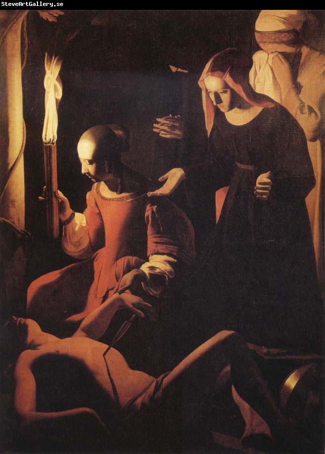 Georges de La Tour St Sebastian Attended by St Irene